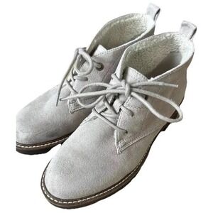 White Mountain Boots Womens 8.5 Suede‎ Insulated Warm Chukka Boot Beige Taupe